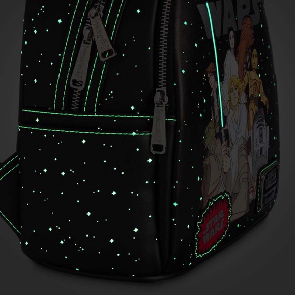 Loungefly Disney Parks Star Wars Celebrate the Saga Glow-in-Dark Mini Backpack - Picture 6 of 8